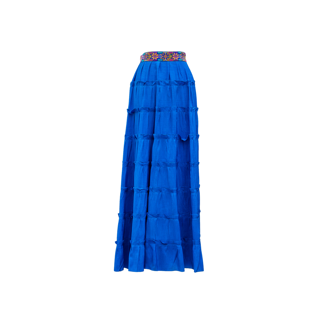 Skirt Maxi Electric Blue Full Length