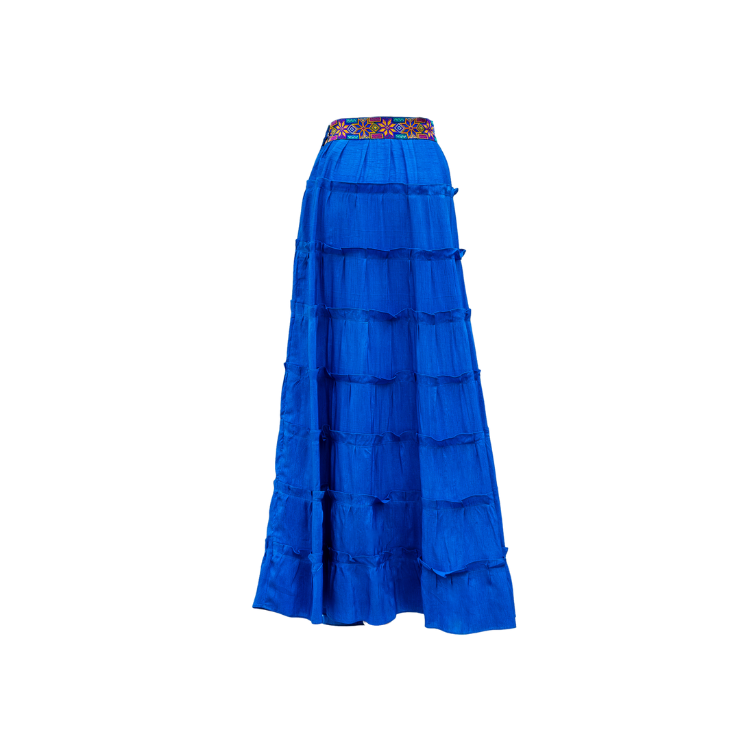 Skirt Maxi Electric Blue Full Length